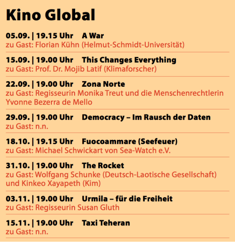 Kino Global 2016 Programm